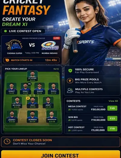 Wwwpg777 (pg 777) fantasy cricket & matchday visual 3